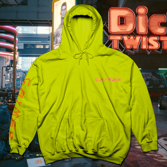 Gaymer NEON Yellow or NEON Orange hoodie